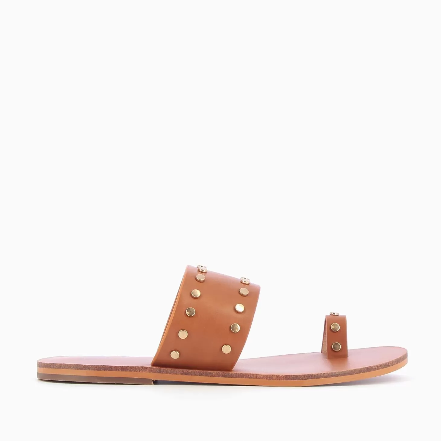 Vanessa Wu Mules Cloutees Laeticia Camel A Passe-Pouce New